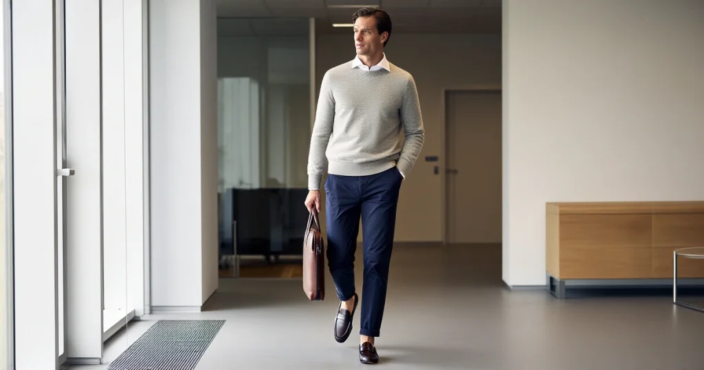 Business casual men 2026: miehen täydellinen opas toimistopukeutumiseen